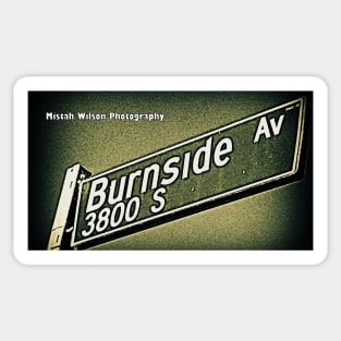 Burnside Avenue, Los Angeles, California by Mistah Wilson Sticker